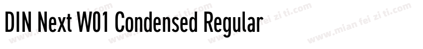 DIN Next W01 Condensed Regular字体转换